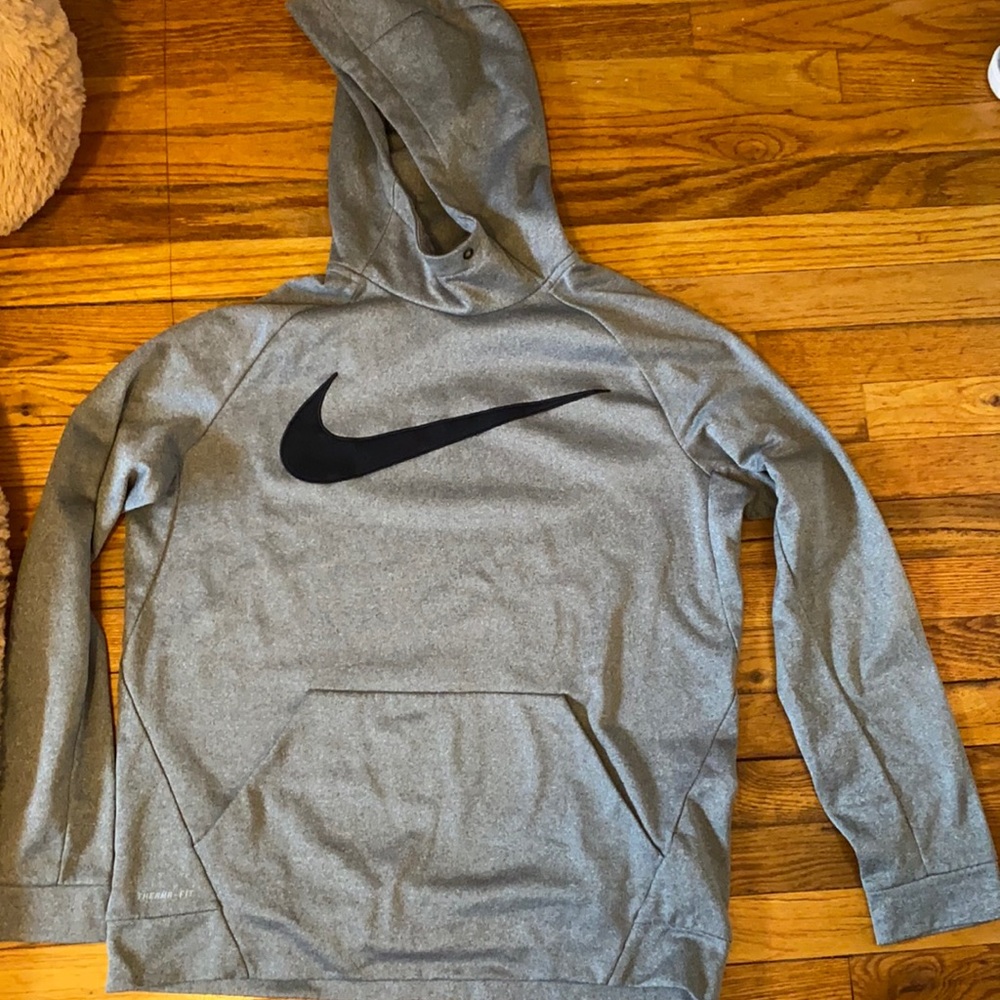 Gray Nike hoodie